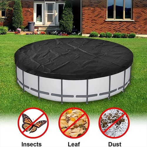Round pool cover with skimmer - with,