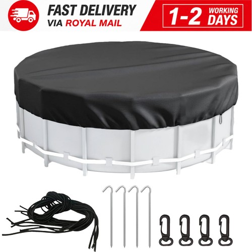 12ft round pool - round, cover