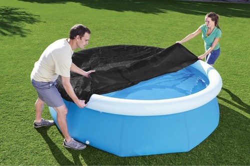 8ft pool cover for inflatable - pool,